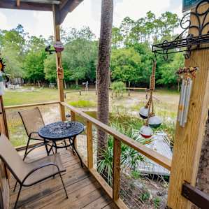 Porch and view from treehouse