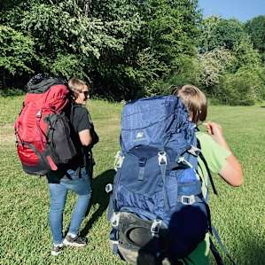 We chose to hike in rather than drive just for a fun experience for the kiddos.