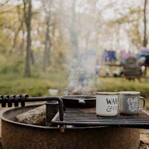 The grill was so handy. Loved being able to make coffee in the morning!