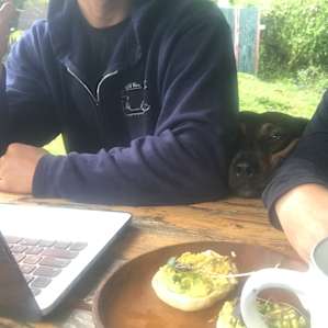 Olena and breakfast :)