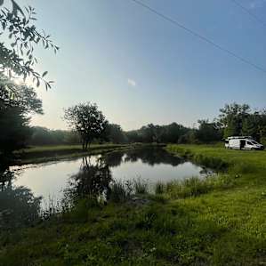 One of the ponds I camped at.