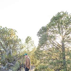 Exploring the property with all of the beautiful foliage.