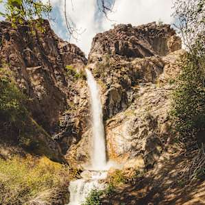 Nearby waterfalls are just some of the many attractions within a drive from the tiny home.
