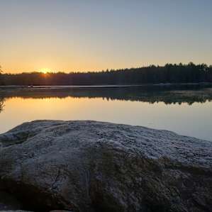 This is the view from a big rock right off of the campsite. You can watch the tide go in and out from here.