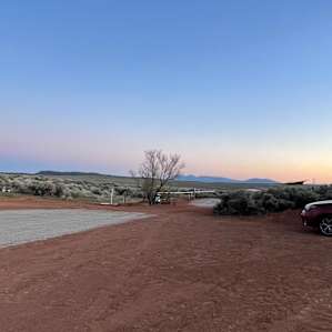 Long view of tent sites