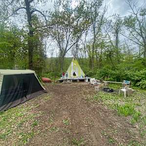 Tipi on the Ct River
