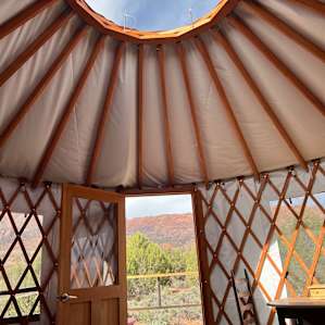 Desert yurt with spectacular views