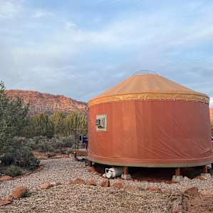 Desert yurt with spectacular views