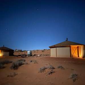 Amazing view of the moon and stars at night.