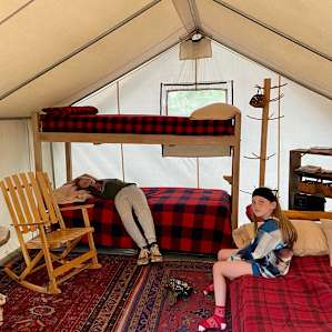 tent interior