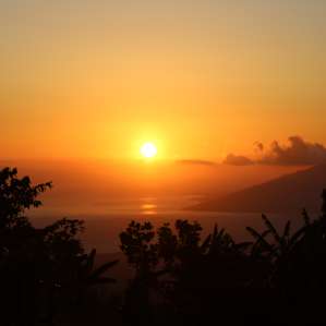 Sunset from the cabin