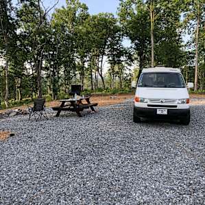Mountain view campsite in Ellijay