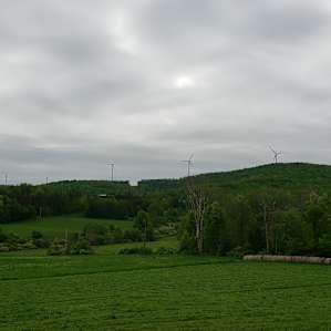 A view on the road in.