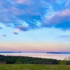 Sunset views from the campsite.