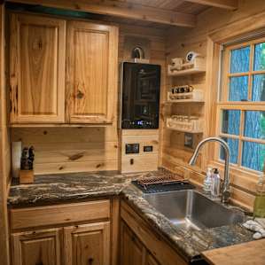 The kitchen is great! Still enough counter space to work with!