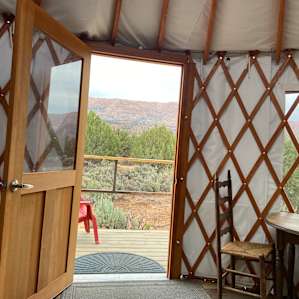 Desert yurt with spectacular views