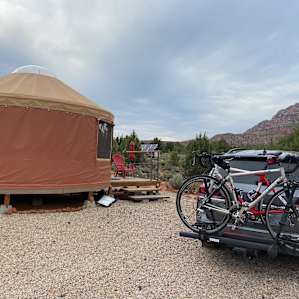 Desert yurt with spectacular views