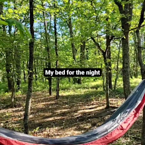 I enjoyed my hammock under the trees until it rained but worth it