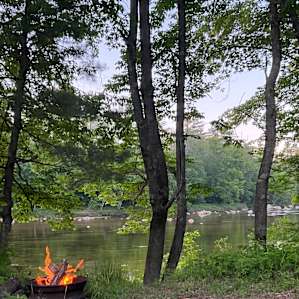 Camping on the Saco river