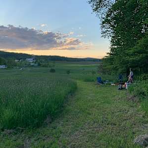 View from the top of the meadow