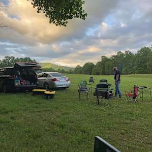 Lots of space to stretch out. Parking, fire ring, picnic table. (Tent not pictured.)