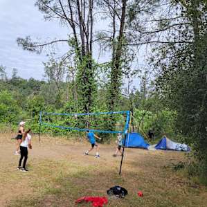 Volleyball near Canopy campsite