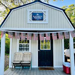 Memorial Day decorations we added.