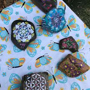 They also offer painting rocks classes