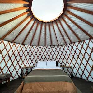 Desert yurt with spectacular views