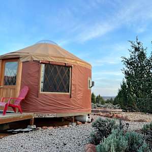 Desert yurt with spectacular views