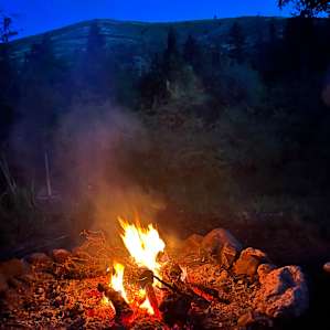 Prepping for s’mores!