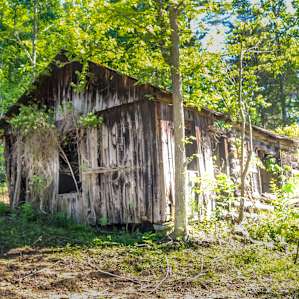 The old barn on the property