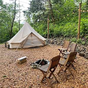 Glamping Private North Bend Stay!
