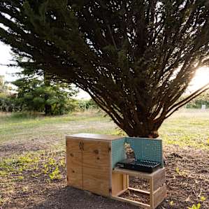 the optional camp stove addition