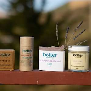 better botanics - Rebecca's homemade beauty products, made with ingredients grown on the farm!