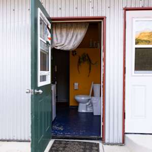 bathroom for campers - includes a washer/dryer and shower