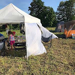 Our set up for the weekend