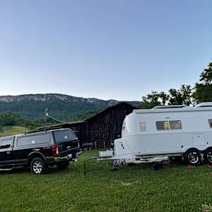 Camping beneath the White Rocks