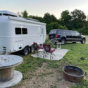 Camping beneath the White Rocks