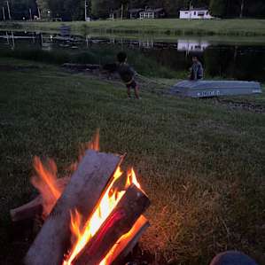 Open field campgrounds with views