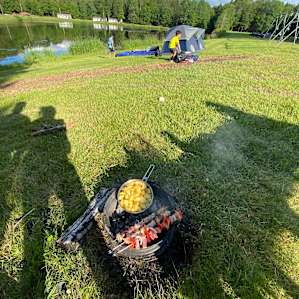 Open field campgrounds with views