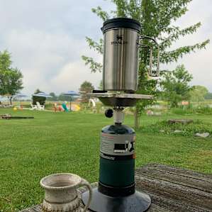 Quiet morning while enjoying hot coffee.