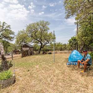 This is a view of the tent camping area