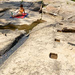 Waterfall camping close to CLT