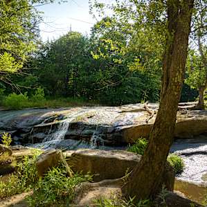 Waterfall camping close to CLT