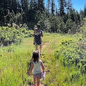 Walking to the creek