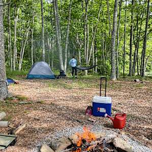 Waterfront campsite