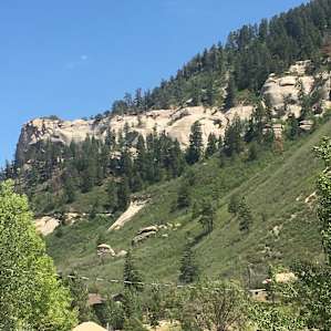The camper (look for it in a pic!) - In the middle of Rock formations and so close to the heart of the city at the same time!