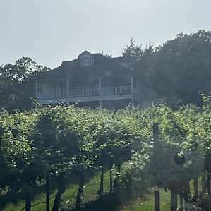 On way up to the wine tasting room