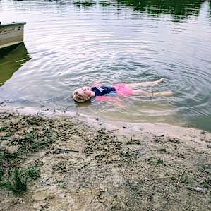 Swimming in the river